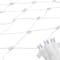 2' x 8' Pure White LED Wide Angle Net Style Column Wrap Christmas Lights White Wire
